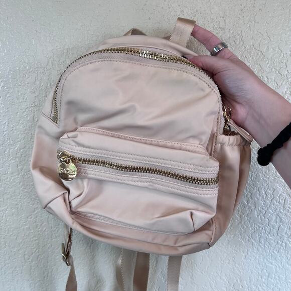 Stoney Clover Lane Micro Backpack Nylon Sand Cream Travel Bag Original main image 6